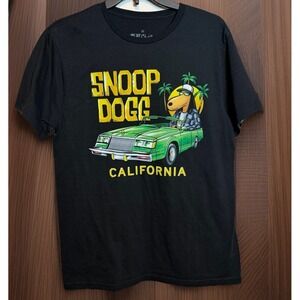 Joe Cool Men's Medium Snoop Dog California Black T-Shirt Shirt Car